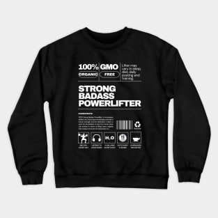 Strong Badass Powerlifter Crewneck Sweatshirt